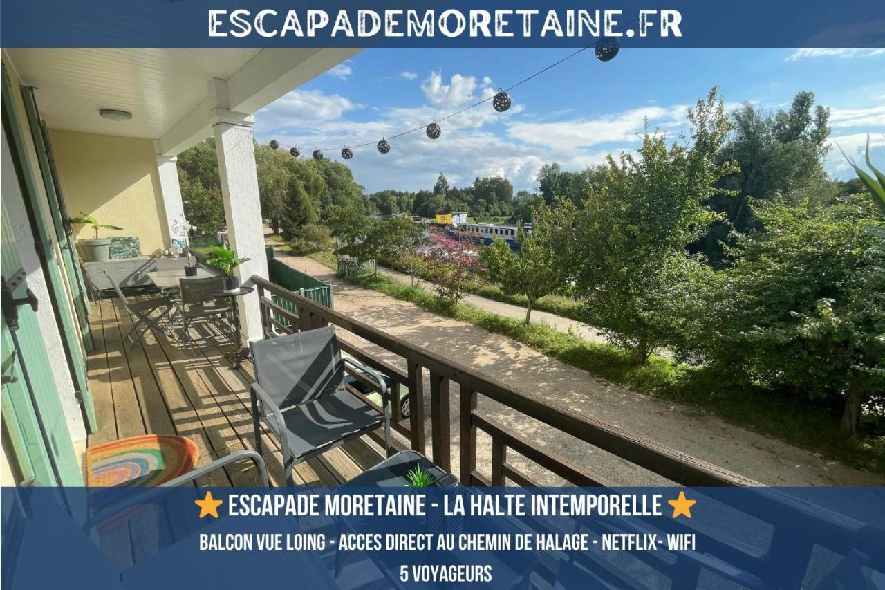 T3-Balcon Plein Sud-Acces Direct Au Bord Du Loing Apartment Moret-sur-Loing Ngoại thất bức ảnh